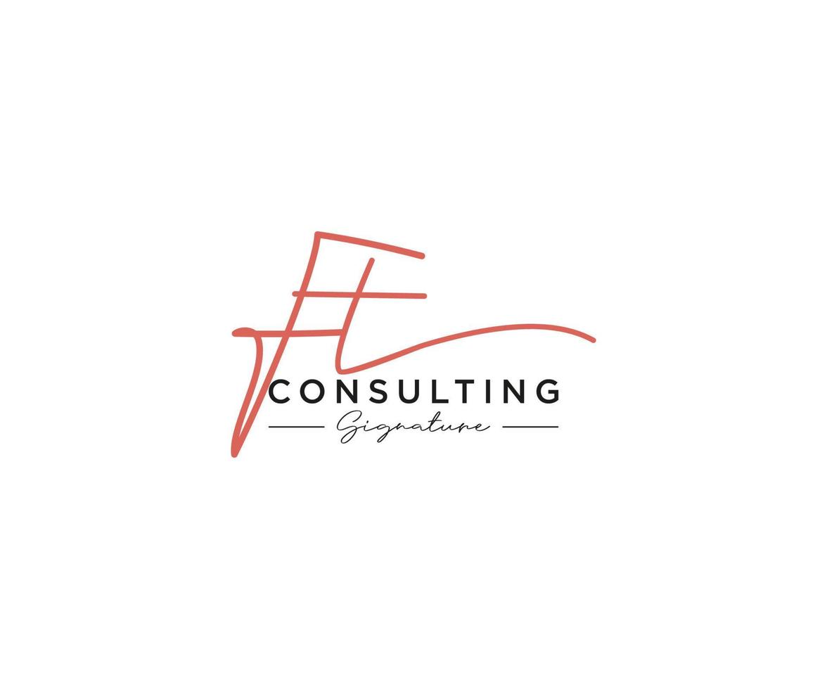 Initial FT signature logo collection template vector. Hand drawn Calligraphy lettering Vector illustration.
