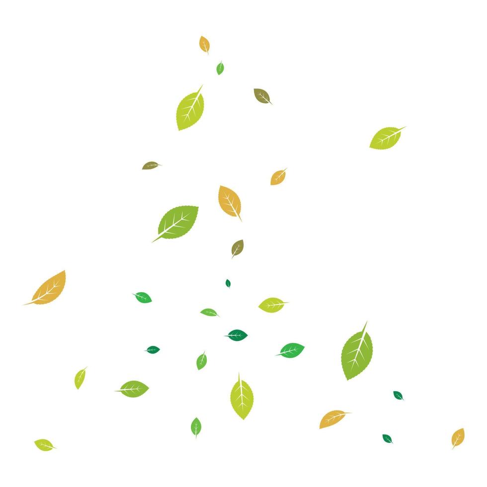 green leaf ecology nature element background vector icon of go green