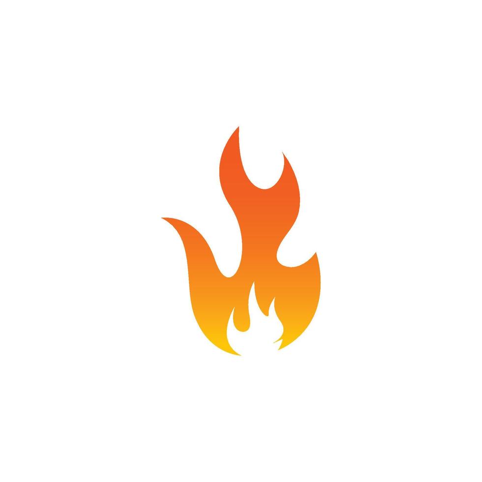 fuego, llama, logotipo, icono, vector, ilustración, diseño vector