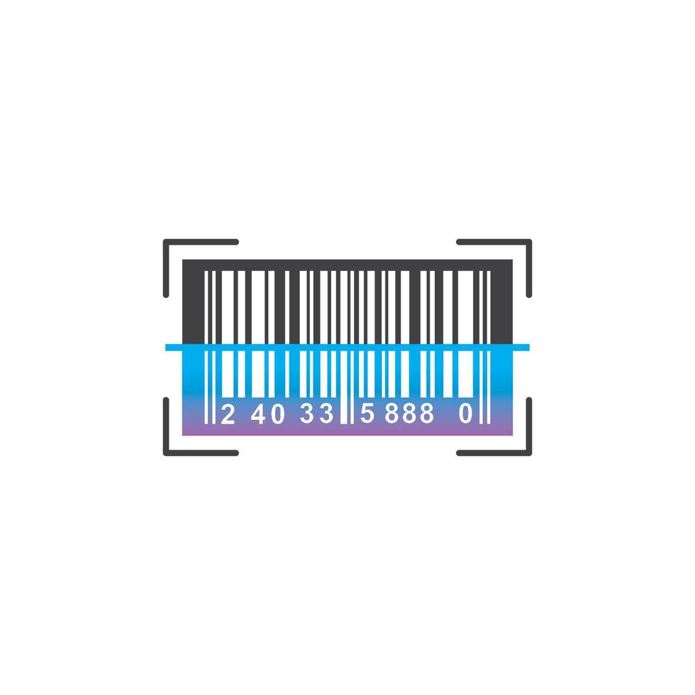 barcode vector icon illustration design