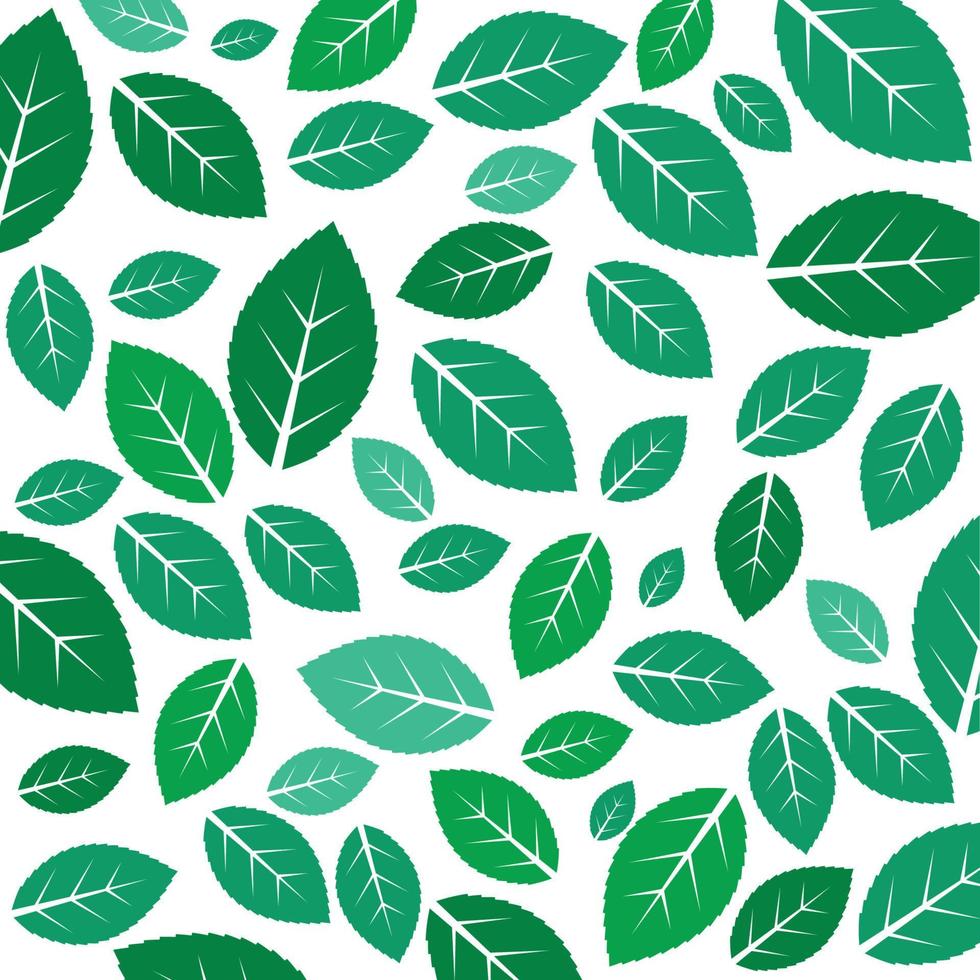 green leaf ecology nature element background vector icon of go green