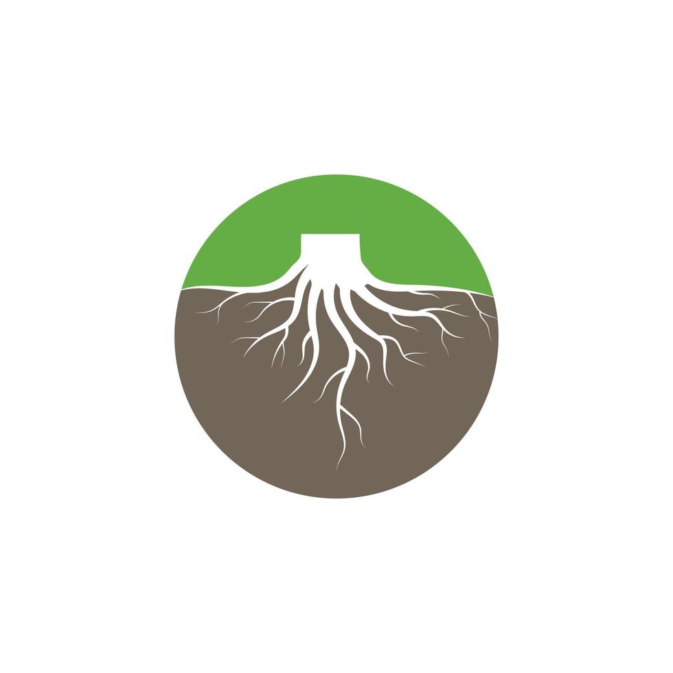 tree roots vector icon illustration design