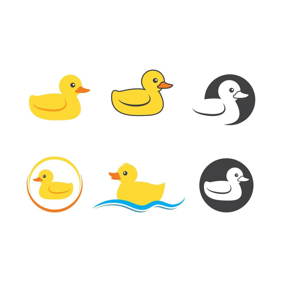 duck  vector icon illustration design