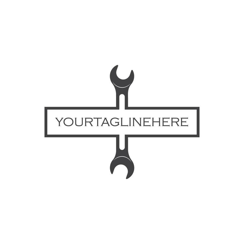 wrench vector illustration and icon of automotive repair