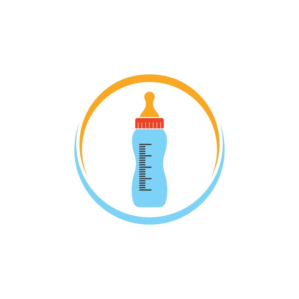 baby bottle vector icon illustration