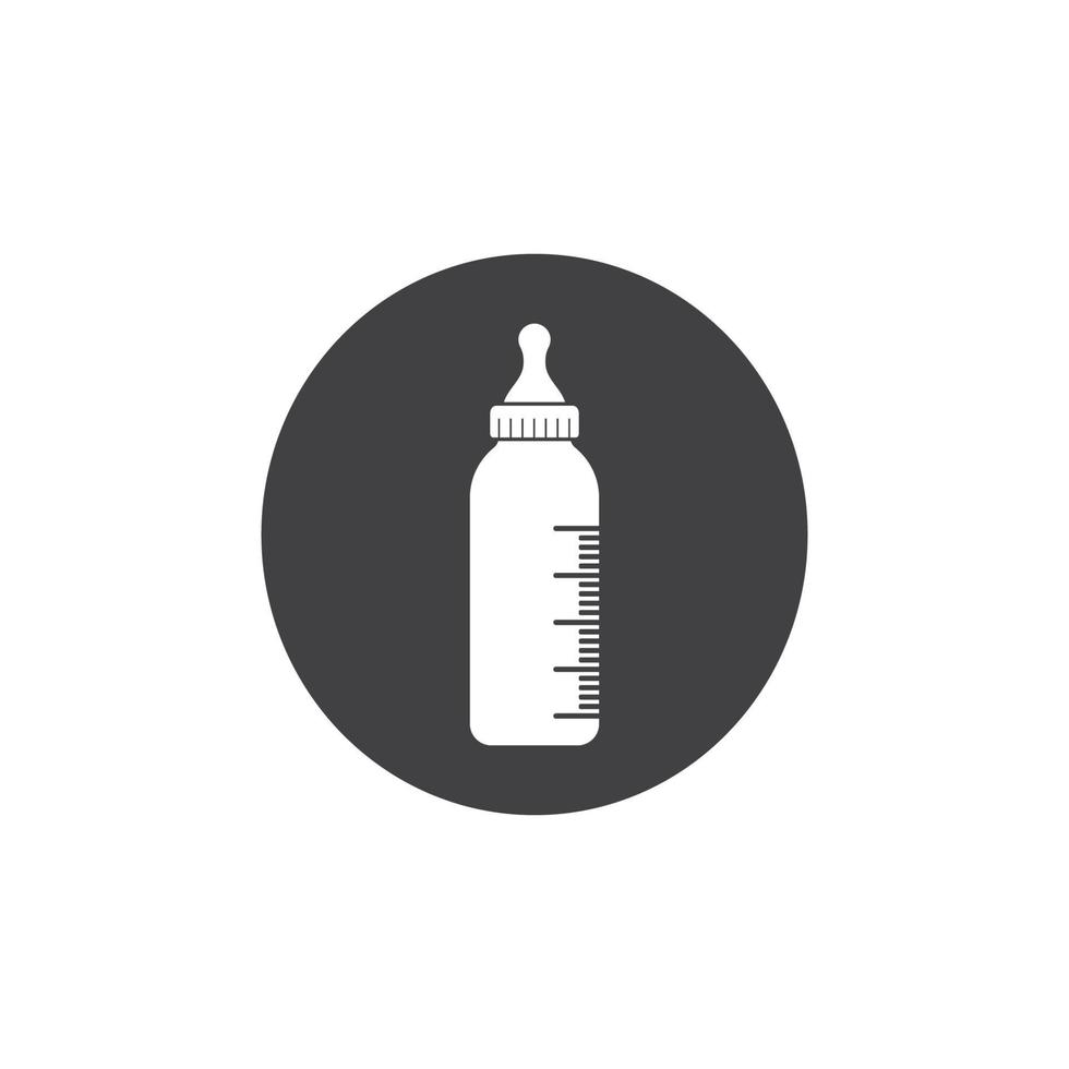 baby bottle vector icon illustration