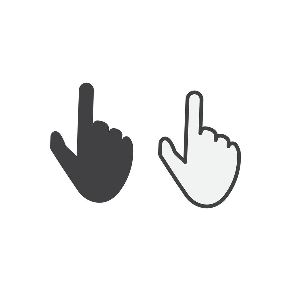 mano gesto icono vector ilustración diseño