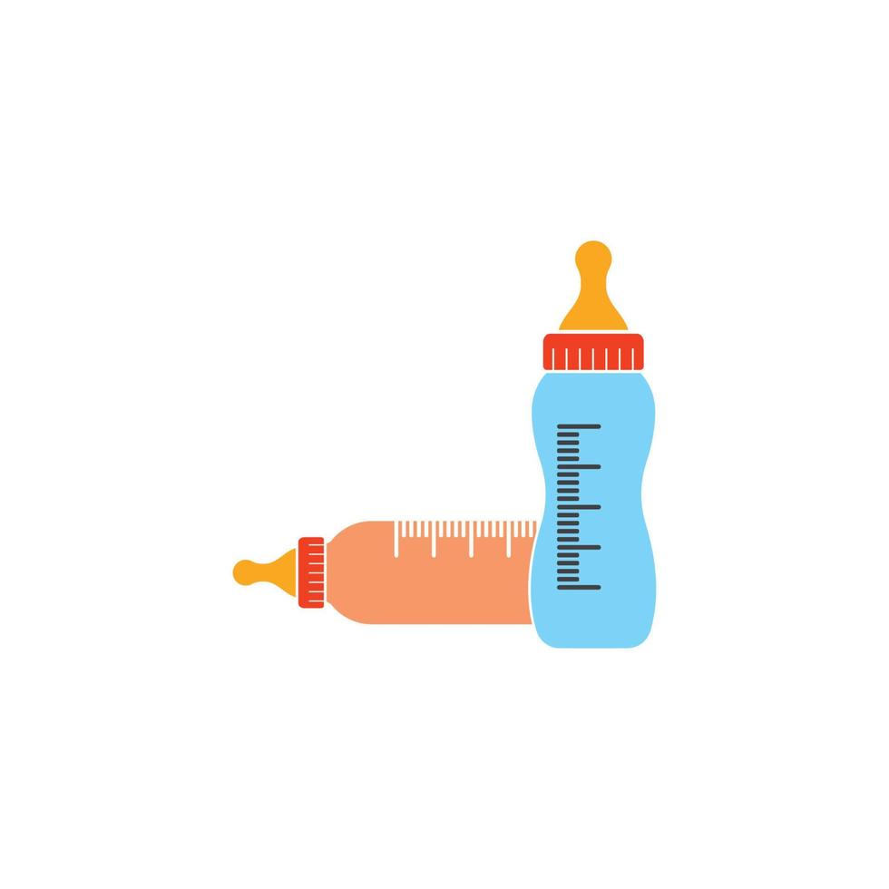 bebé botella vector icono ilustración