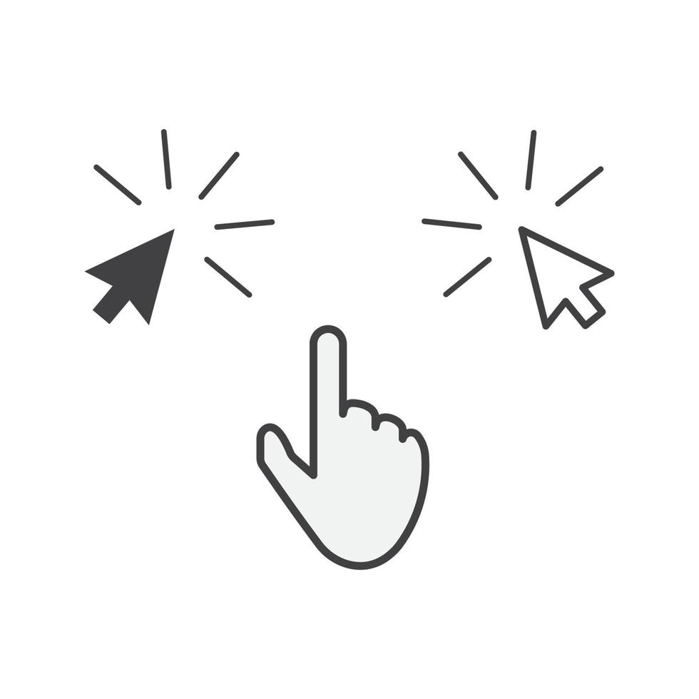 cursor vector icono ilustración diseño