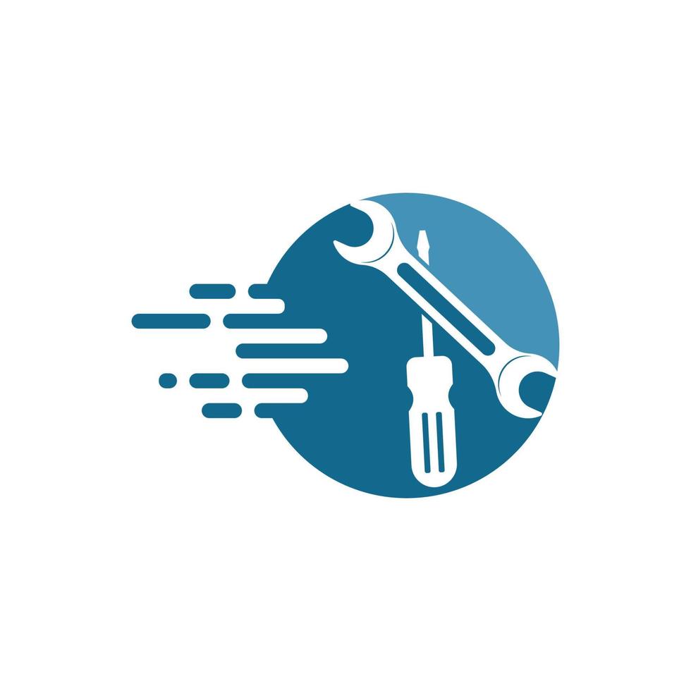 wrench vector illustration and icon of automotive repair