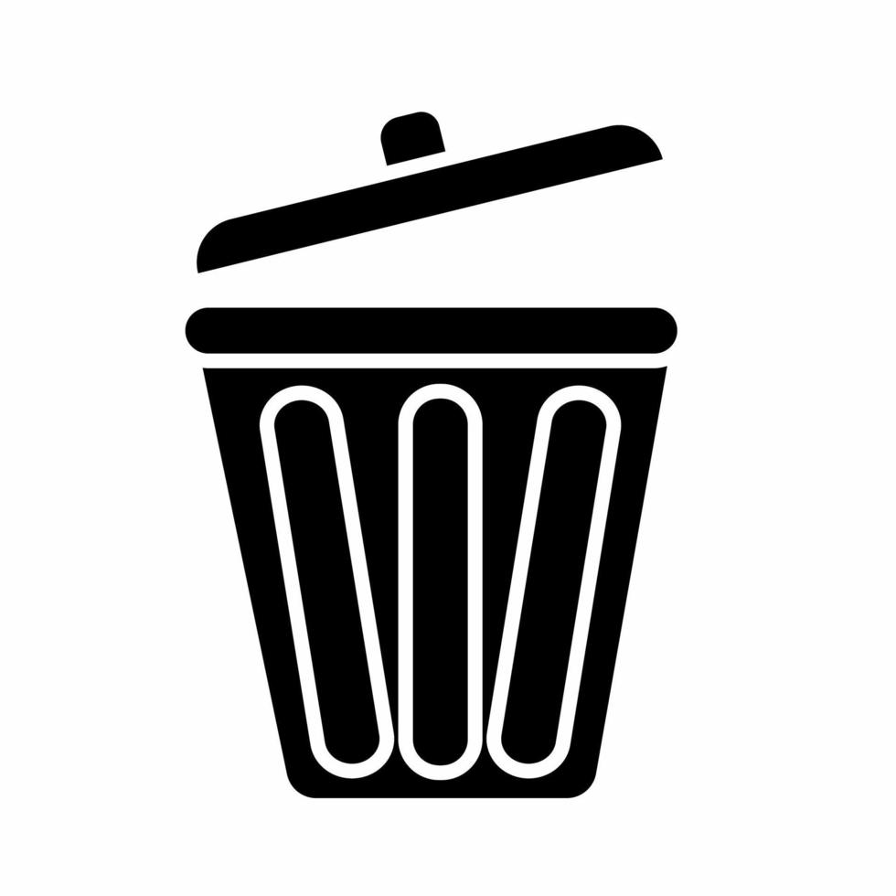 Trash icon simple vector illustration.