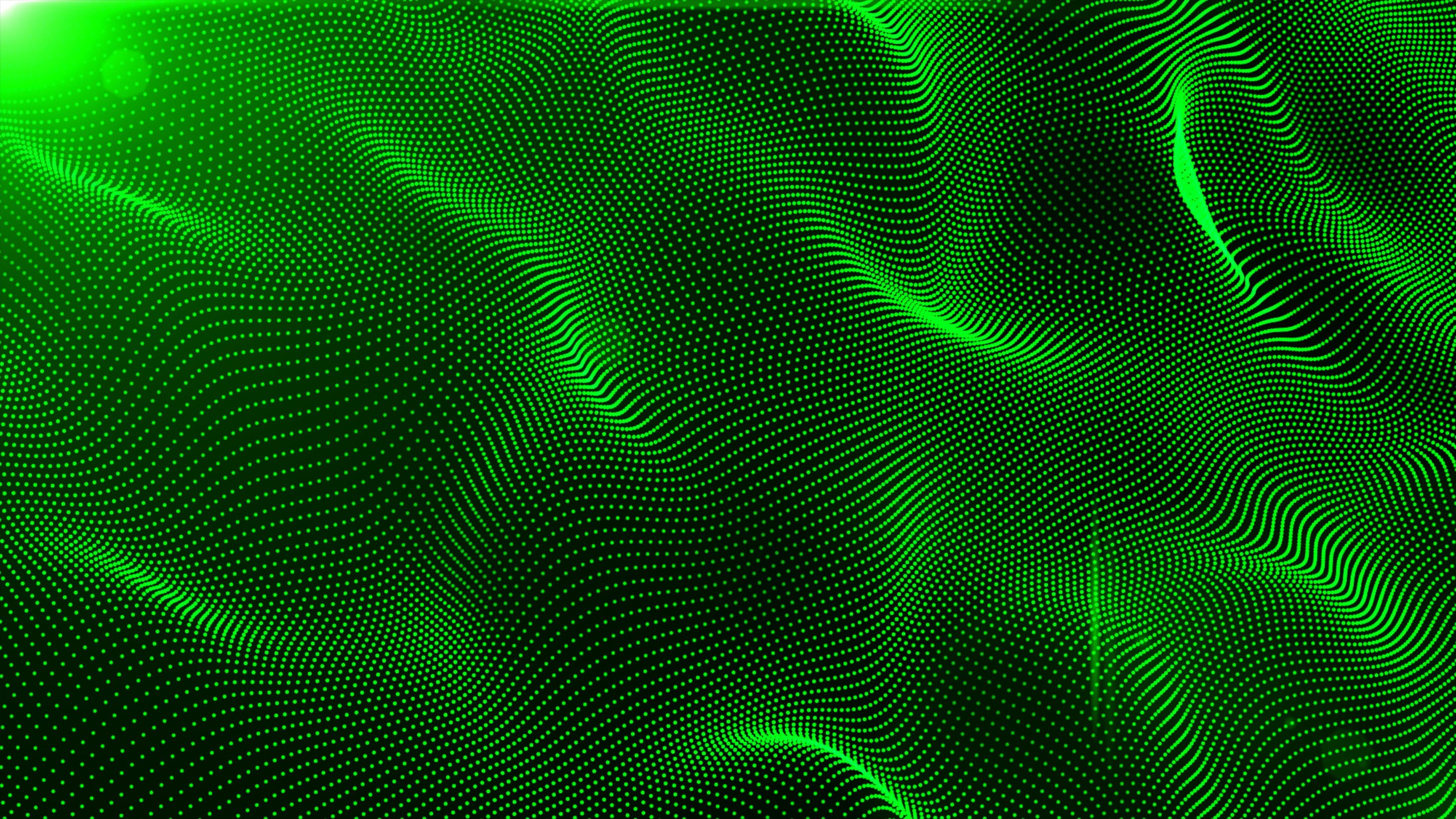 green space particle form, futuristic neon graphic Background, energy 3d abstract art element