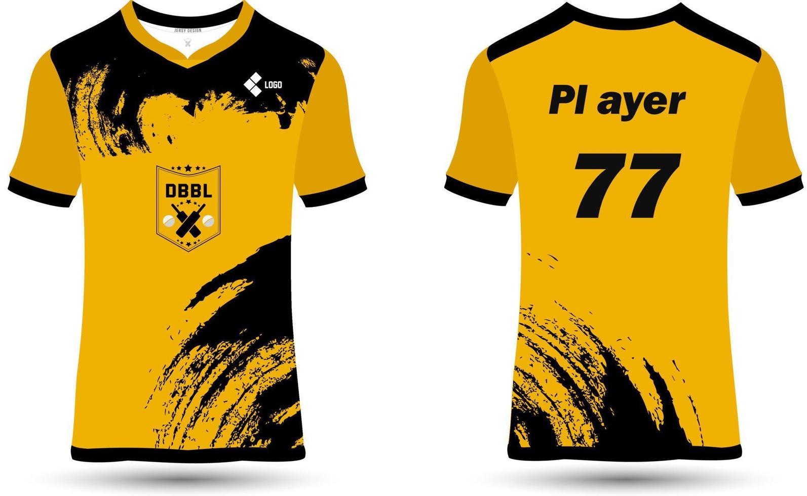 fútbol jersey modelo deporte t camisa diseño vector