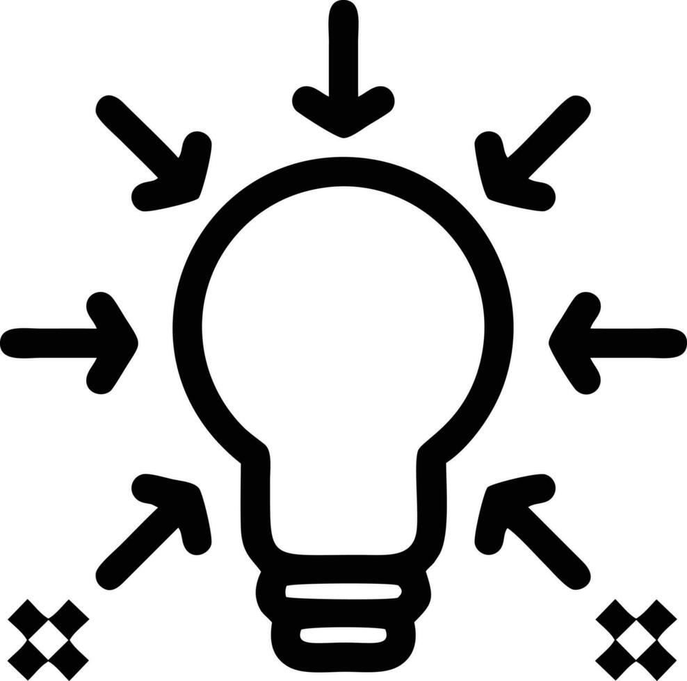 Idea solution icon symbol vector image. Illustration of the creative innovation concept design. EPS 10