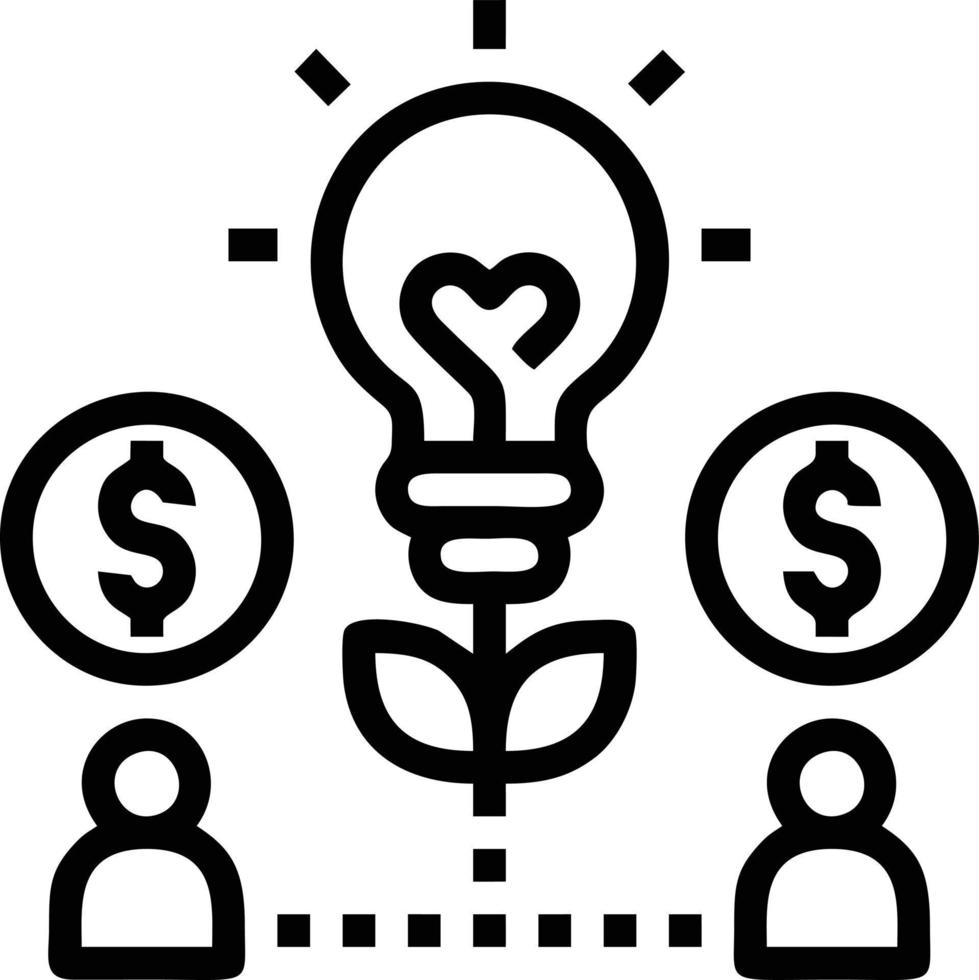 Idea solution icon symbol vector image. Illustration of the creative innovation concept design. EPS 10