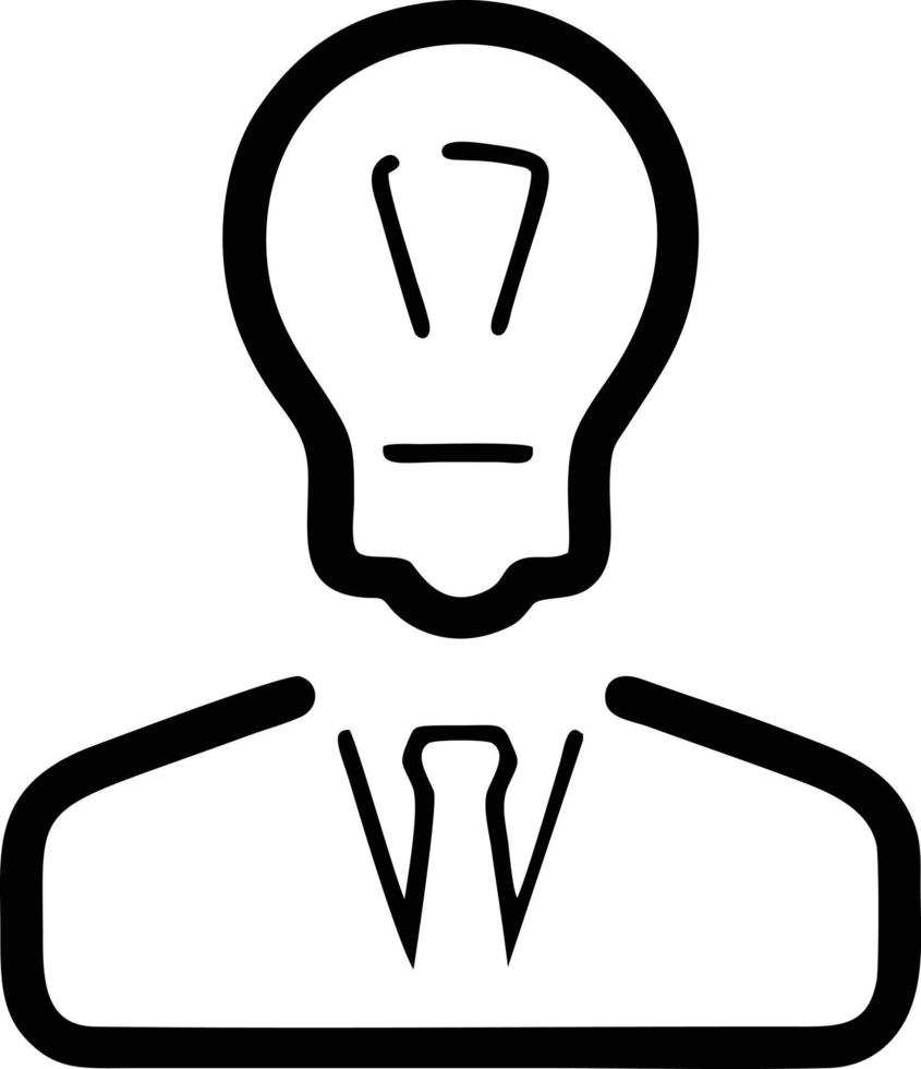 Idea solution icon symbol vector image. Illustration of the creative innovation concept design. EPS 10