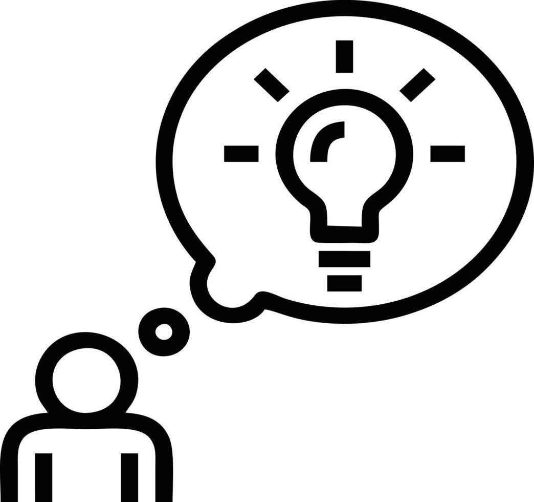 Idea solution icon symbol vector image. Illustration of the creative innovation concept design. EPS 10