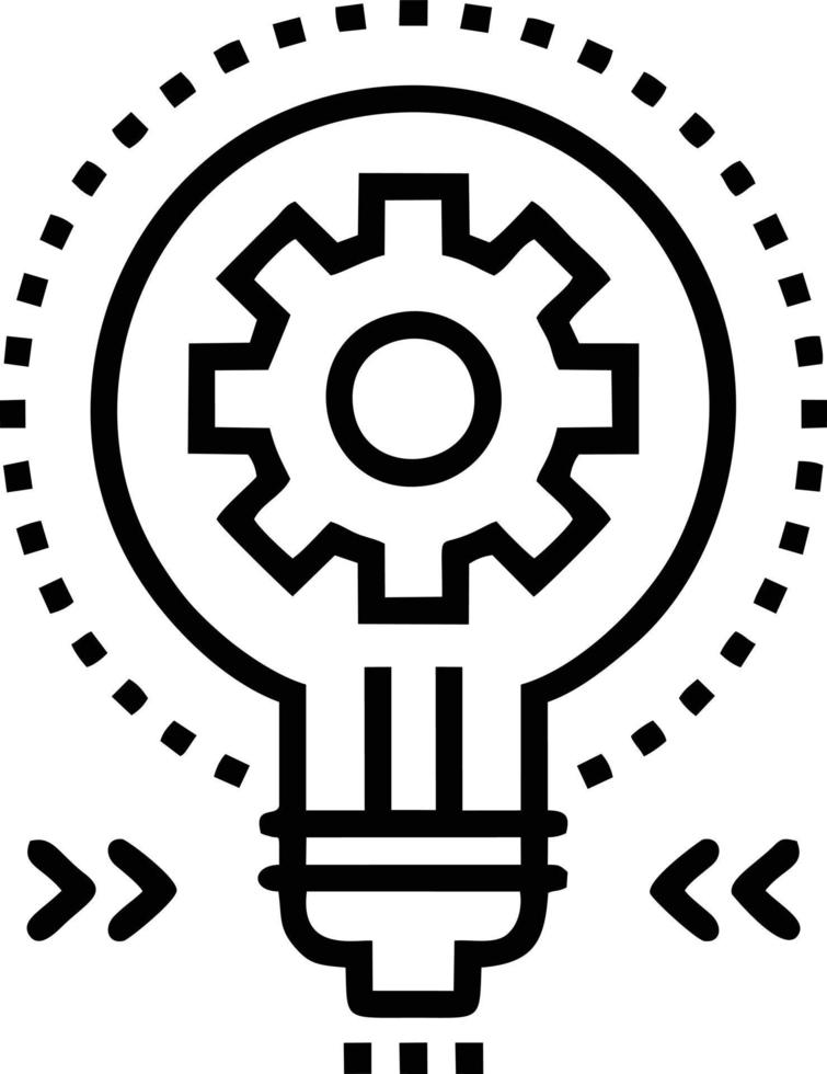 Idea solution icon symbol vector image. Illustration of the creative innovation concept design. EPS 10