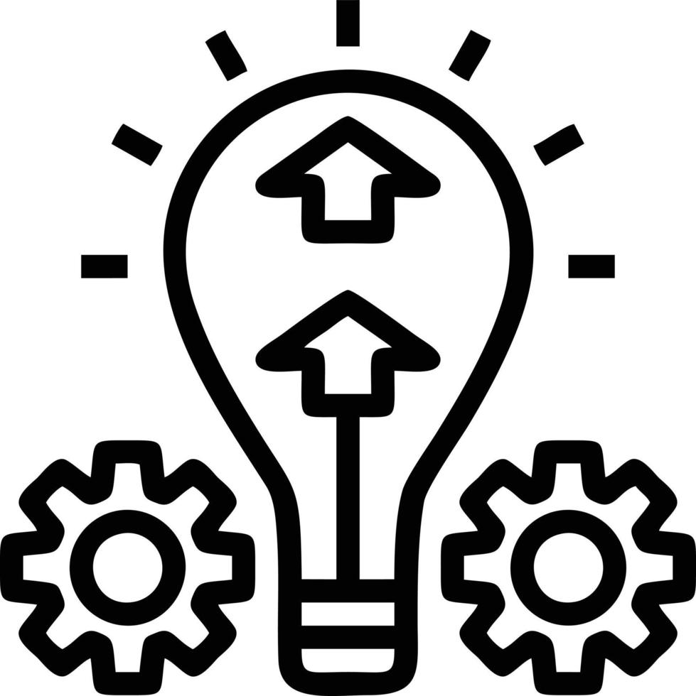 Idea solution icon symbol vector image. Illustration of the creative innovation concept design. EPS 10