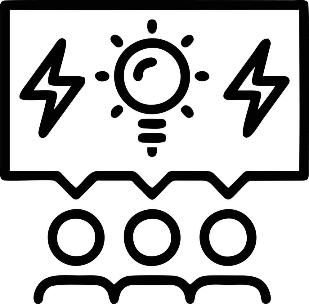 Idea solution icon symbol vector image. Illustration of the creative innovation concept design. EPS 10