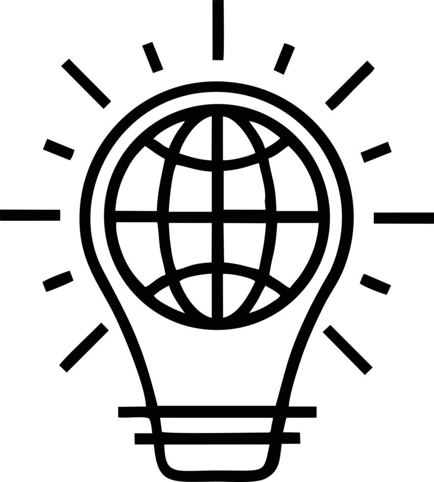 Idea solution icon symbol vector image. Illustration of the creative innovation concept design. EPS 10