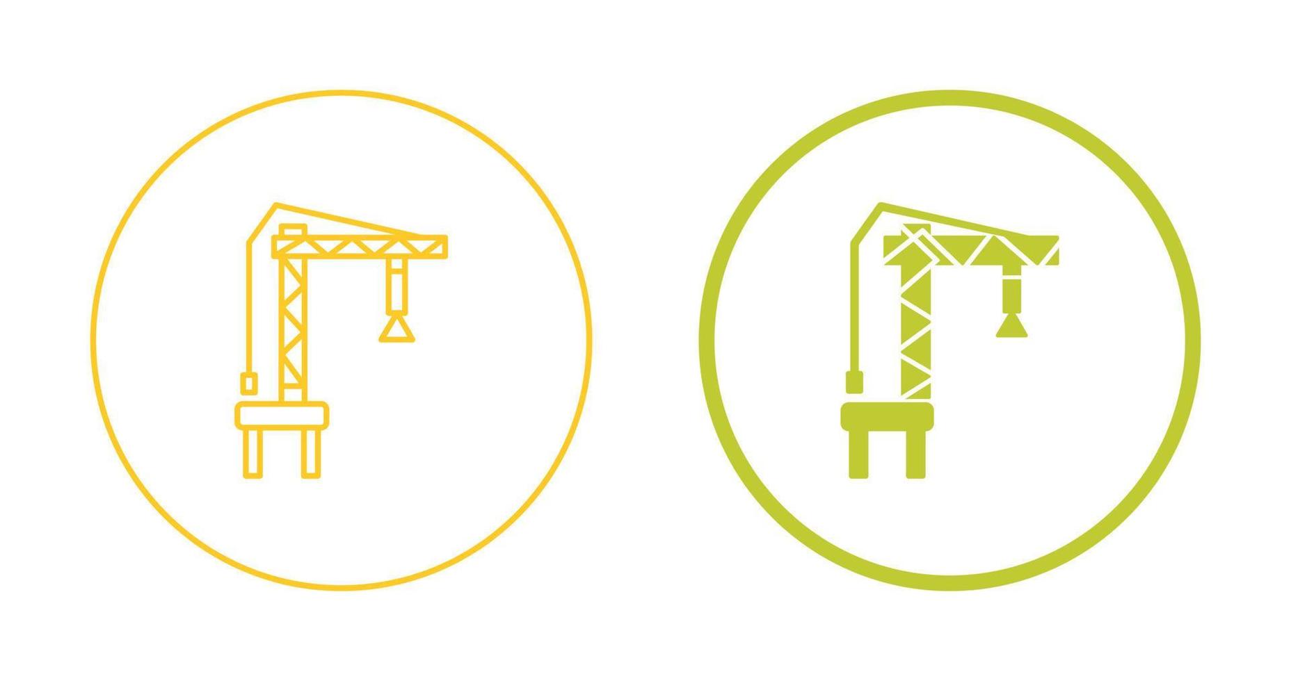 Harbor Crane Vector Icon