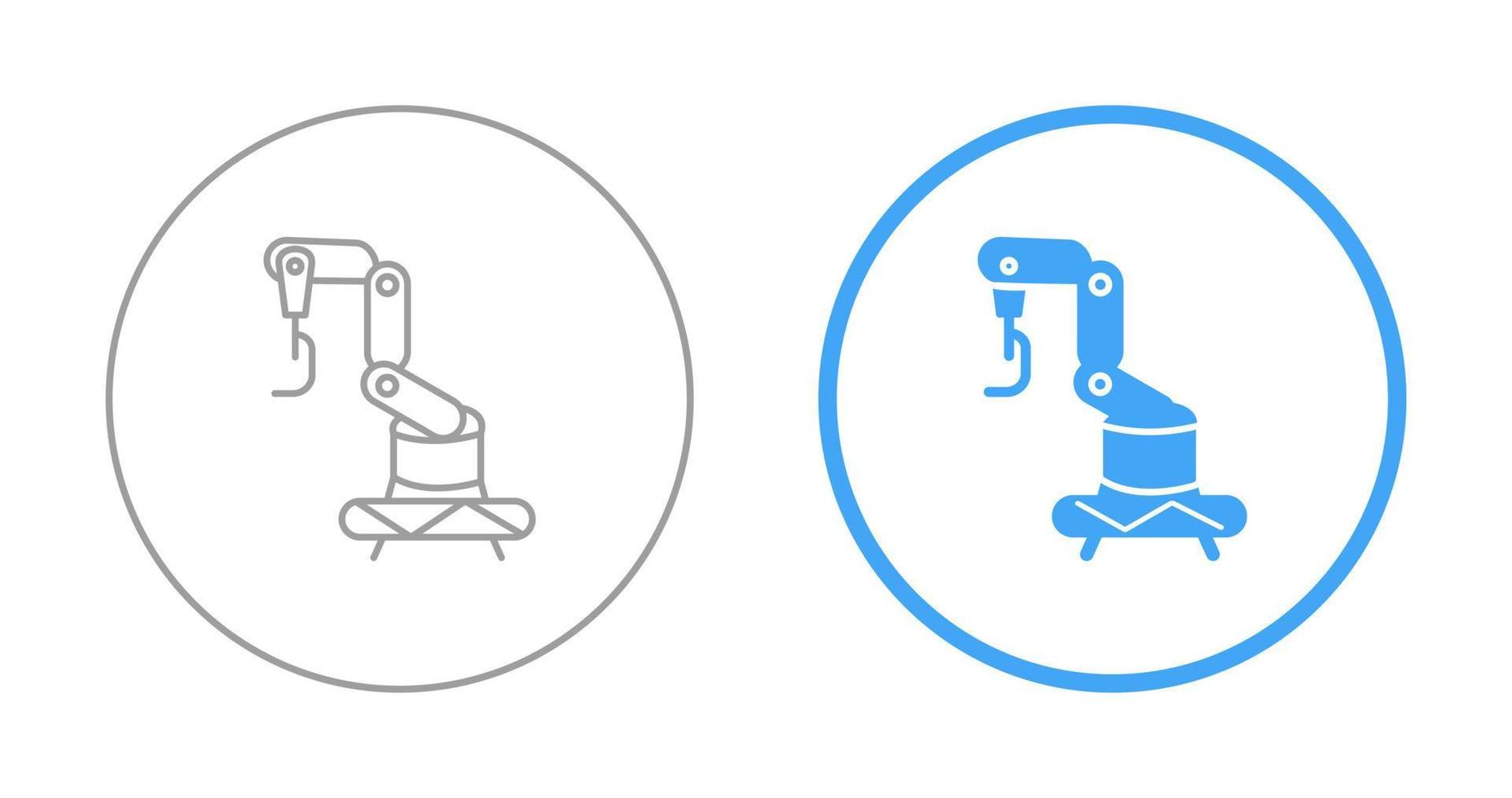 Industrial Robot Vector Icon