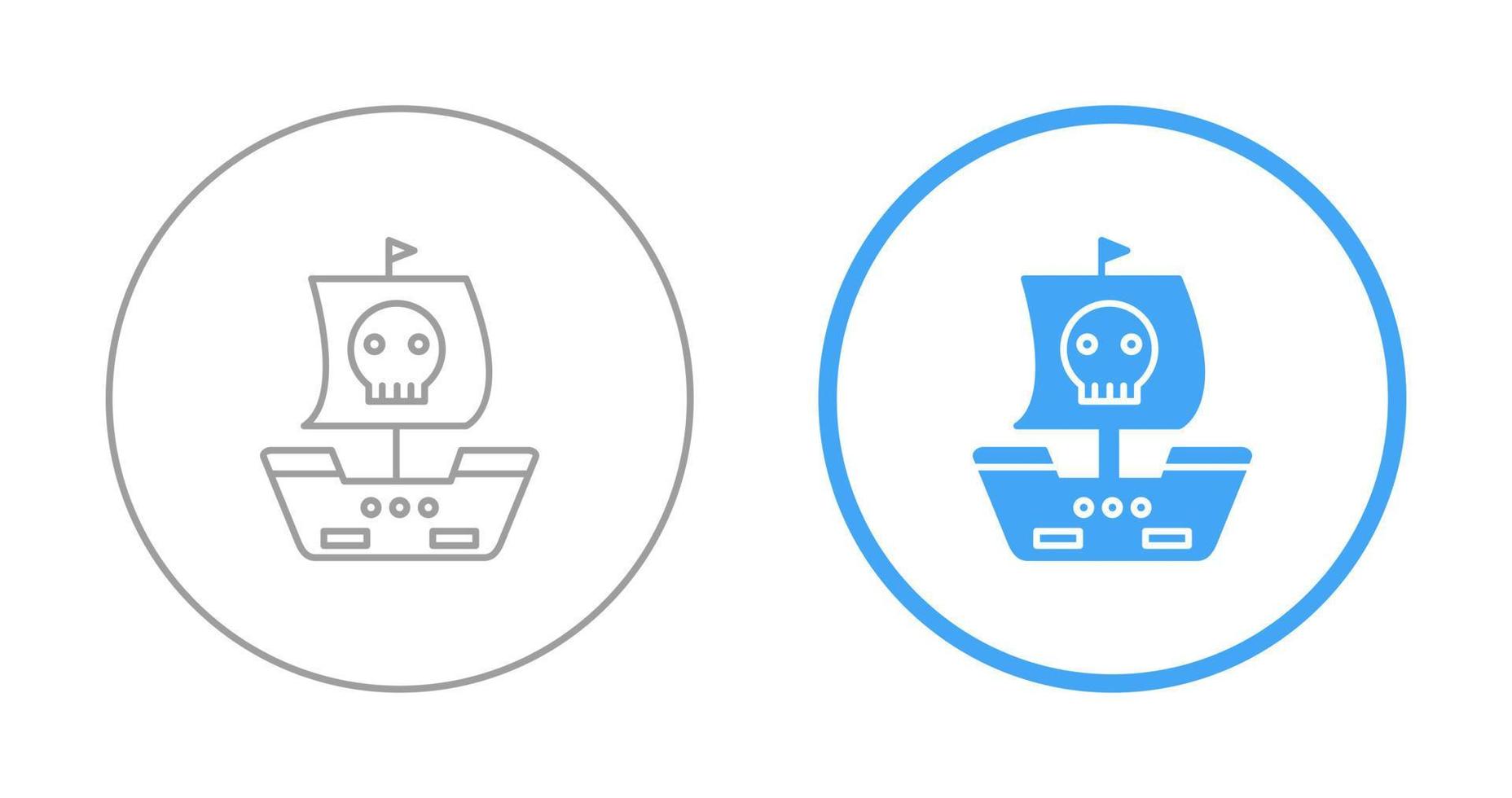 Pirate Ship Vector Icon