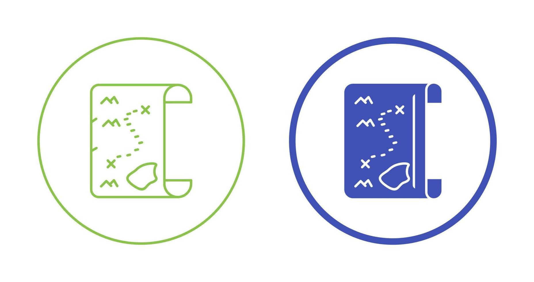 Pirate Map Vector Icon