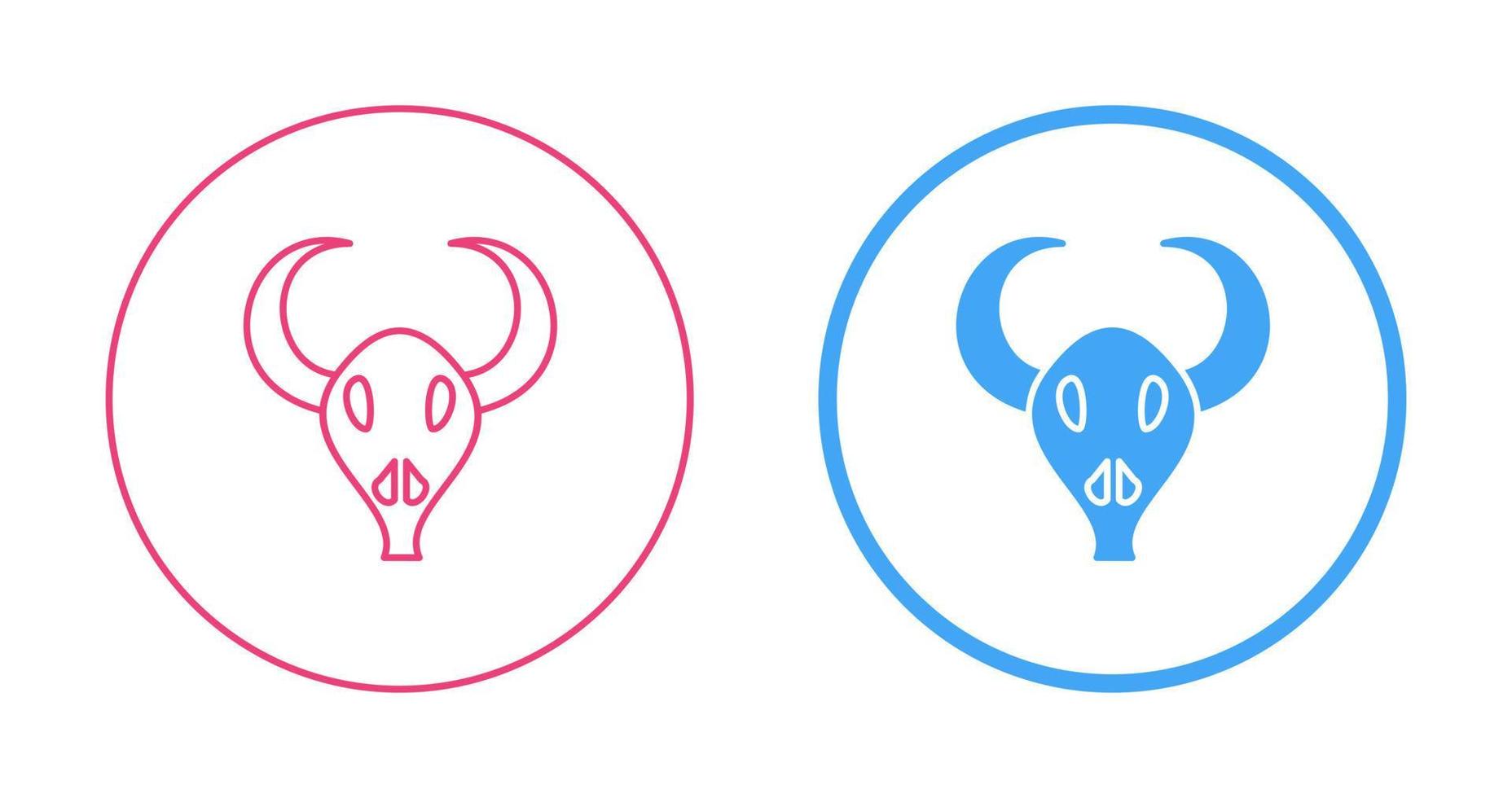 Bull Horns Vector Icon