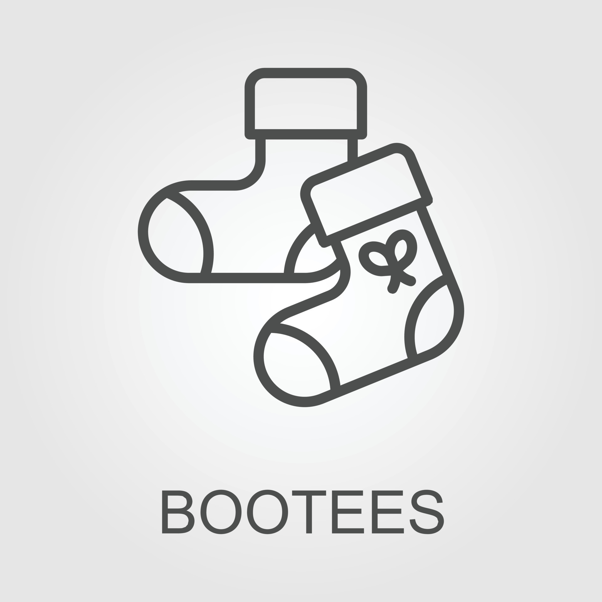 Baby booties best sale drawing