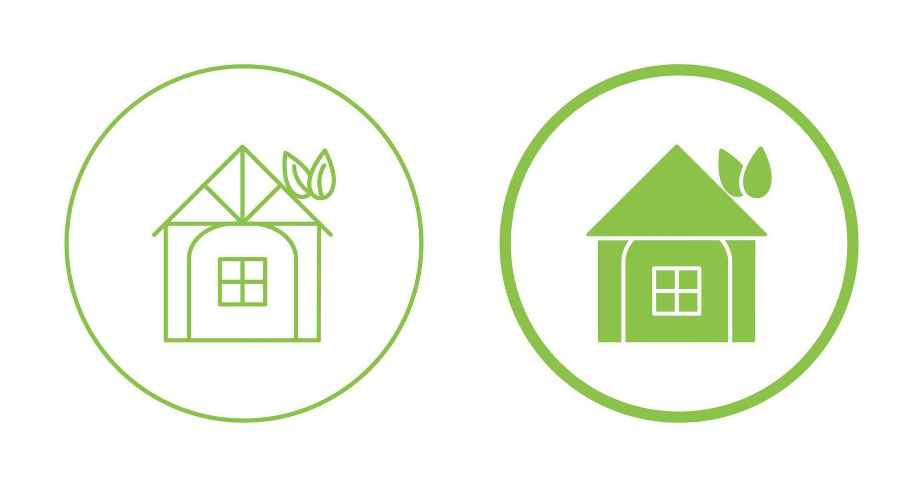 Eco friendly House Vector Icon