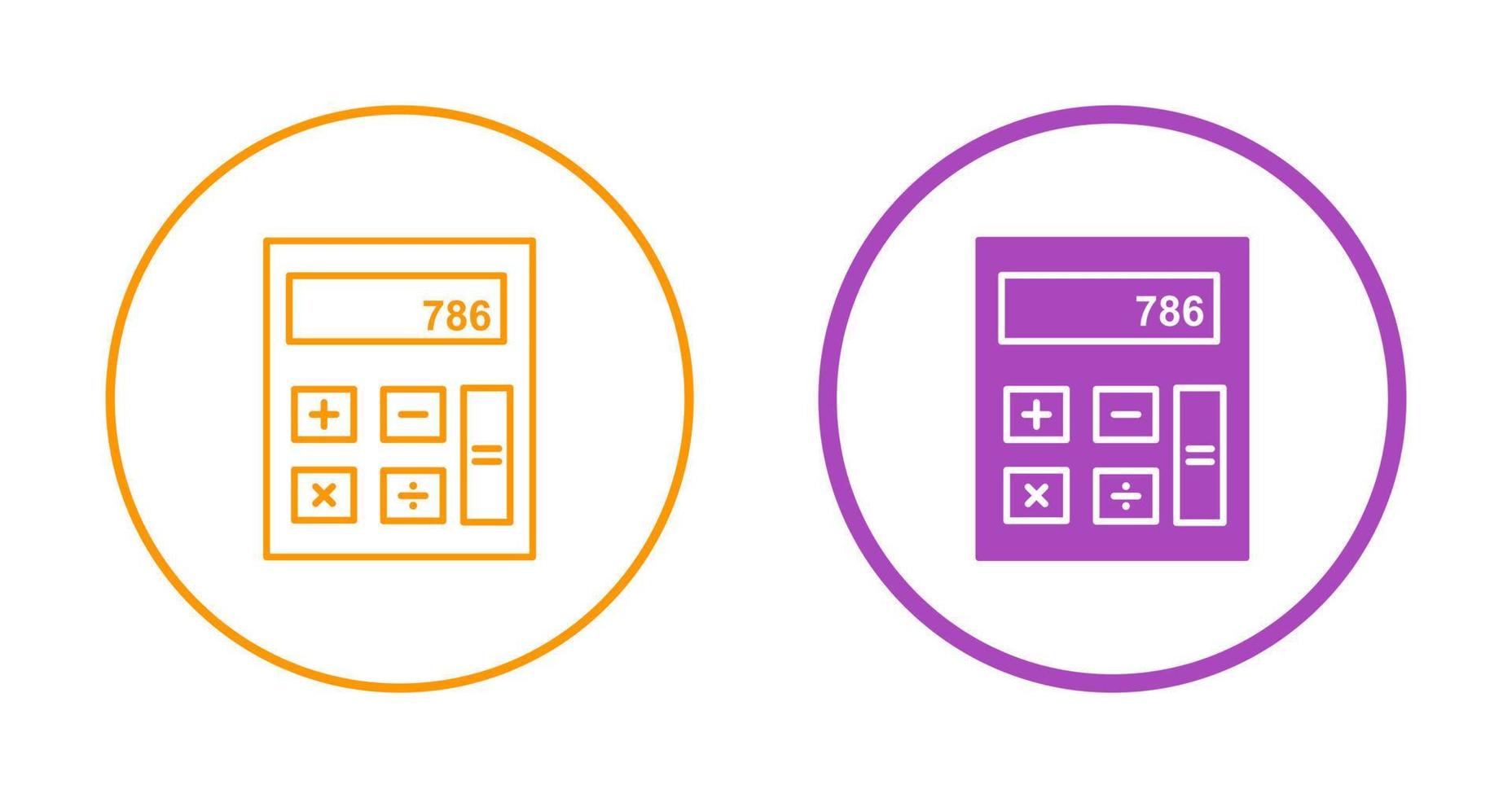 icono de vector de calculadora