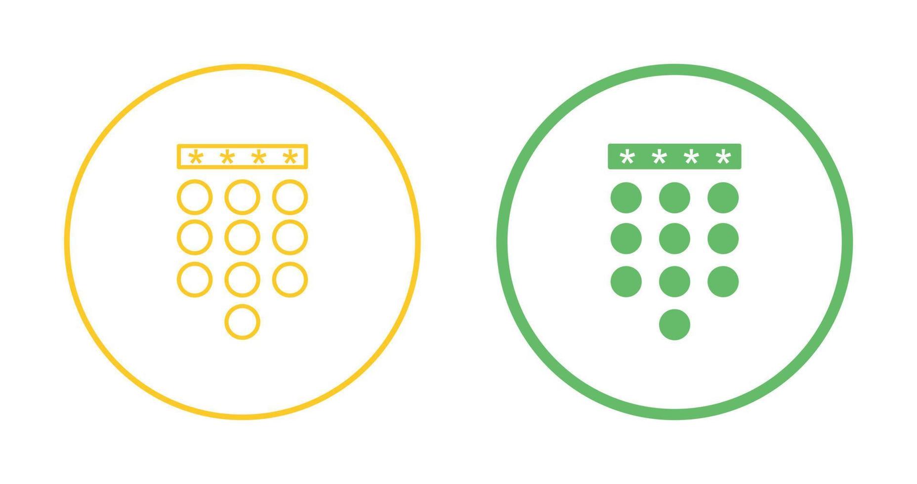 Passcode Lock Vector Icon