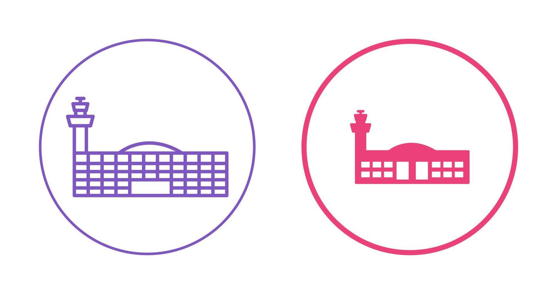 Airport Building Vector Icon