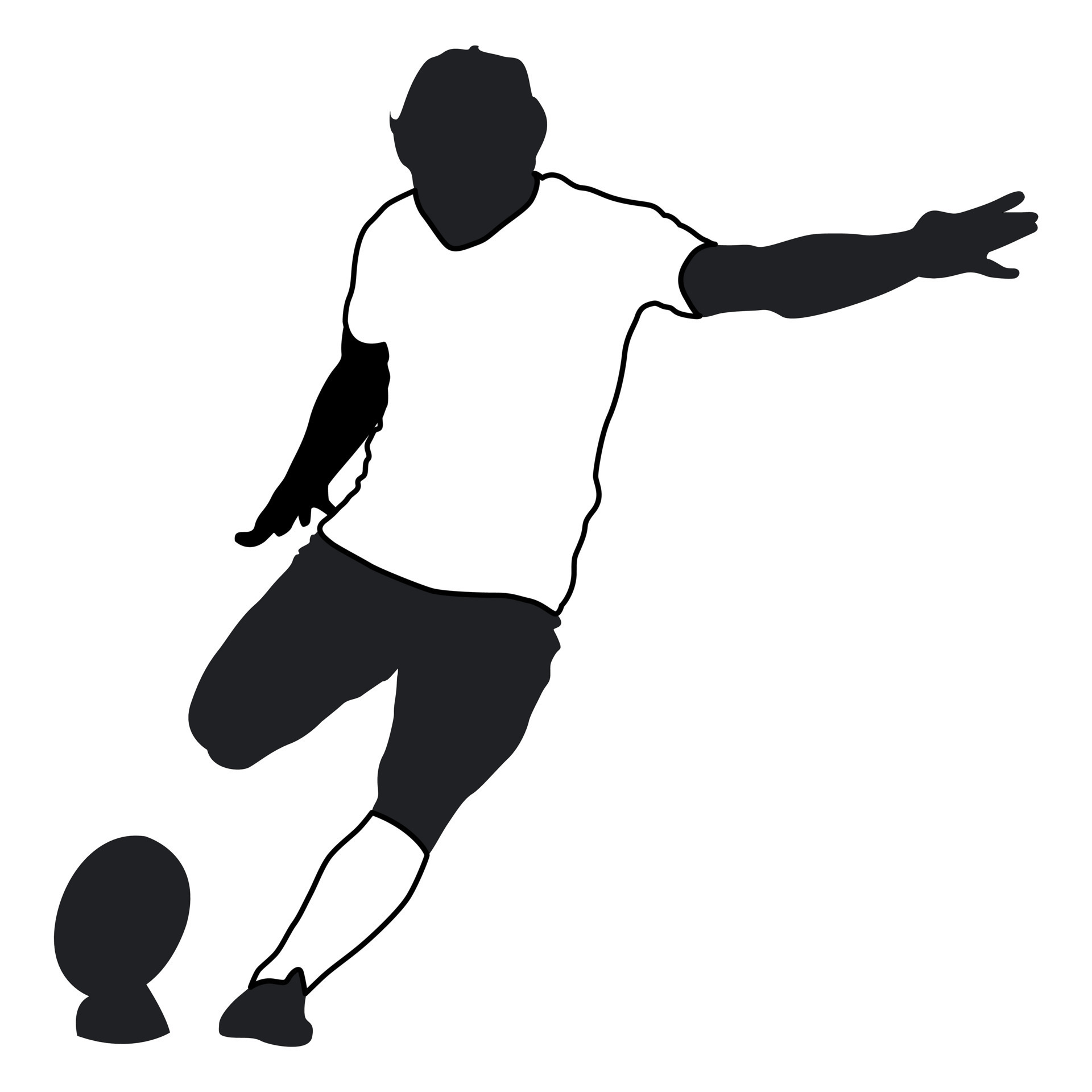 American Football Player Kicking 1 22106123 Vector Art at Vecteezy