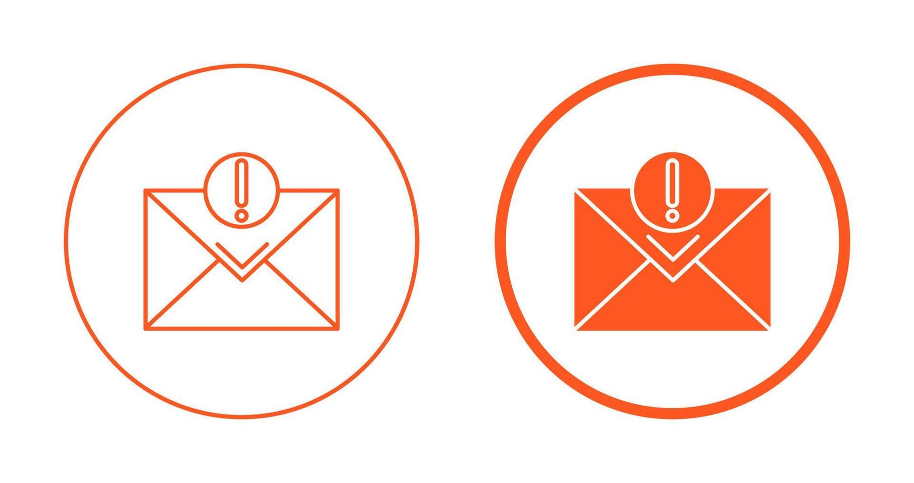 Urgent Mail Vector Icon