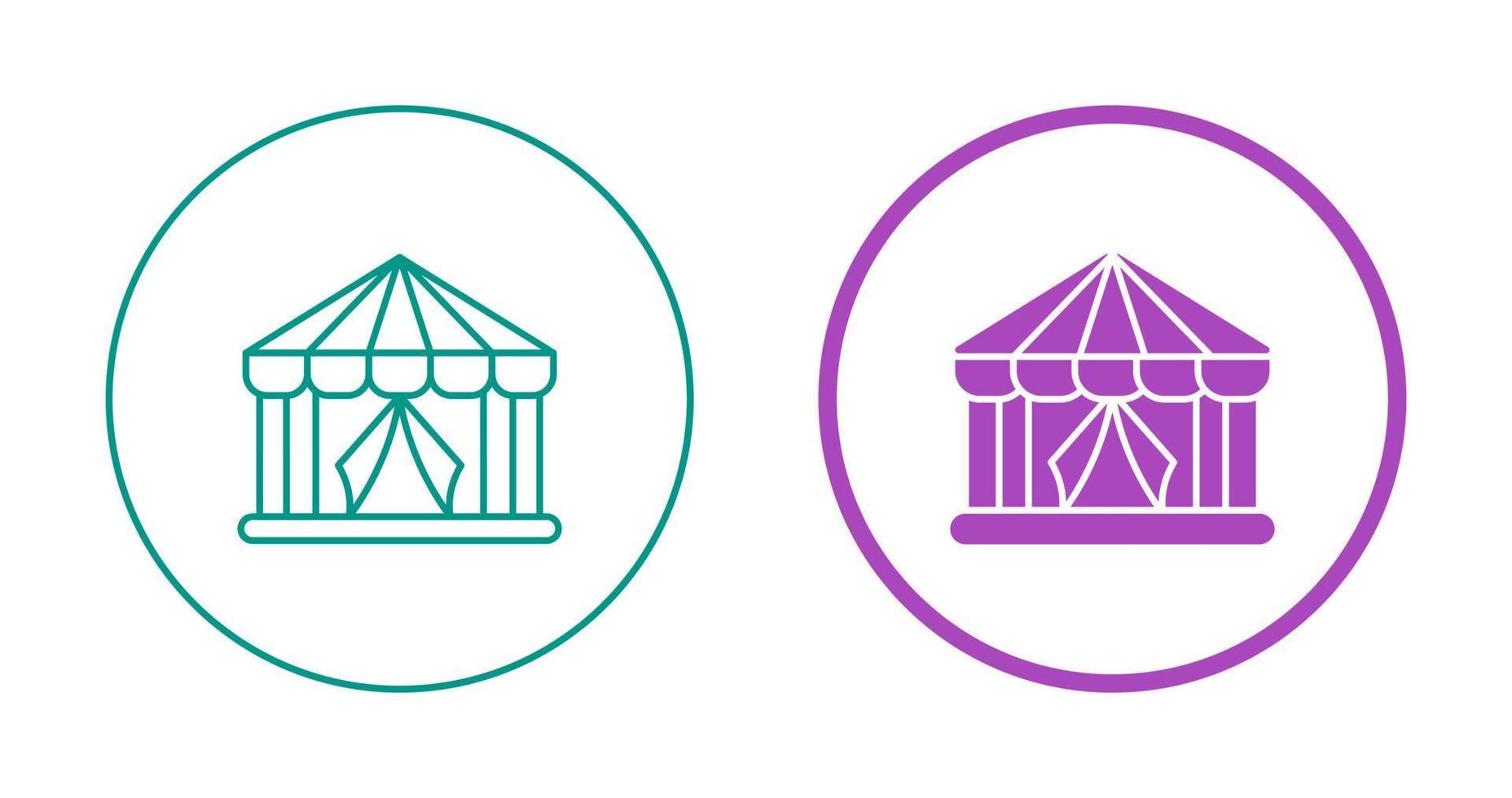 Circus Tent Vector Icon