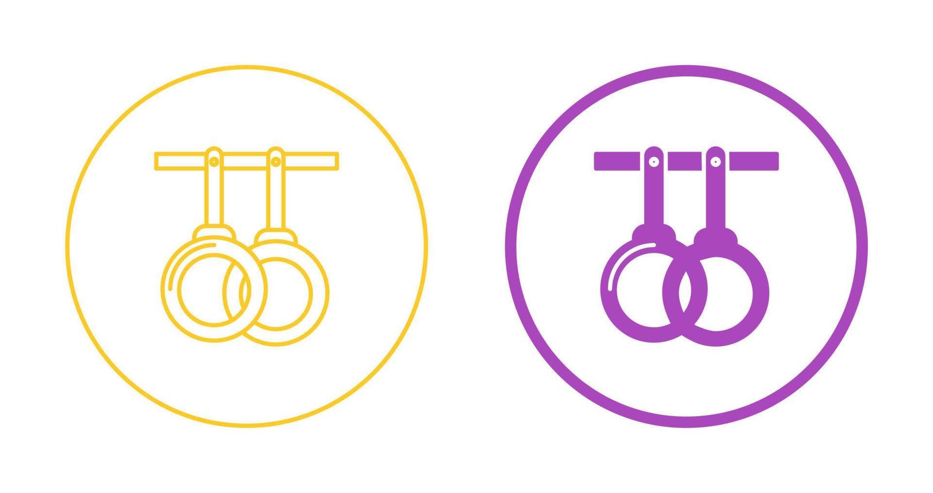 Gym Rings Vector Icon