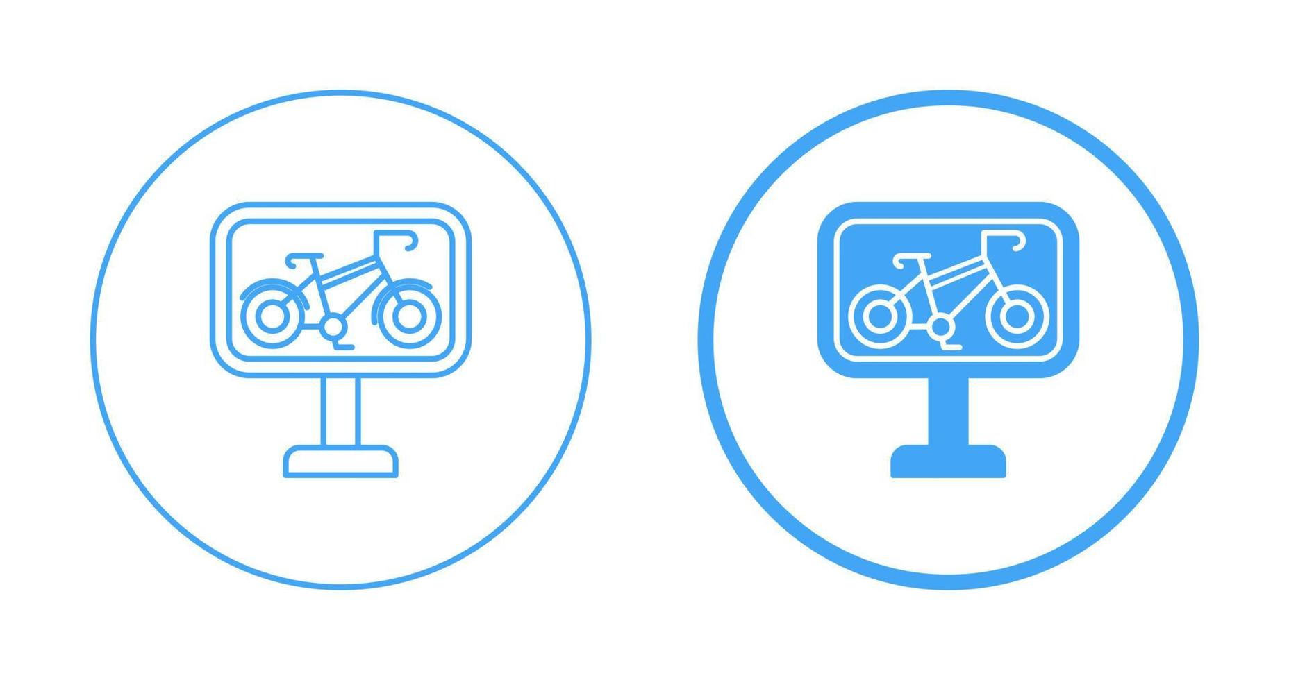 Bike Lane Vector Icon