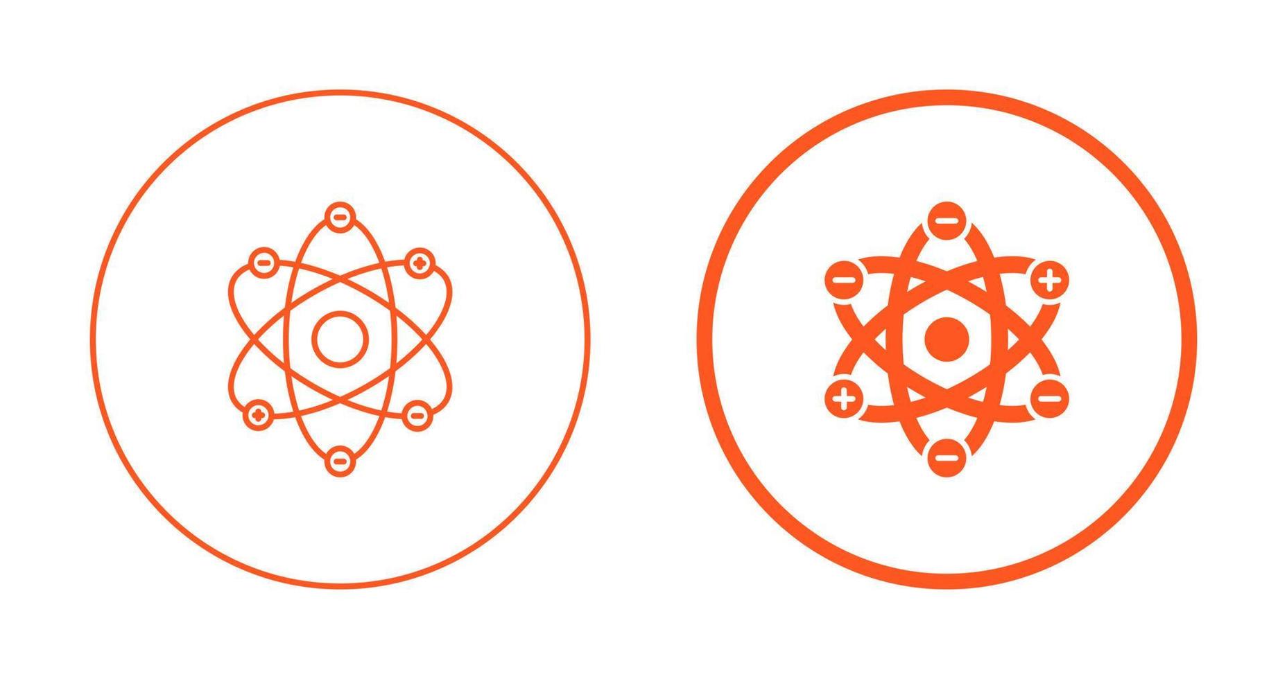 Atom Structure Vector Icon