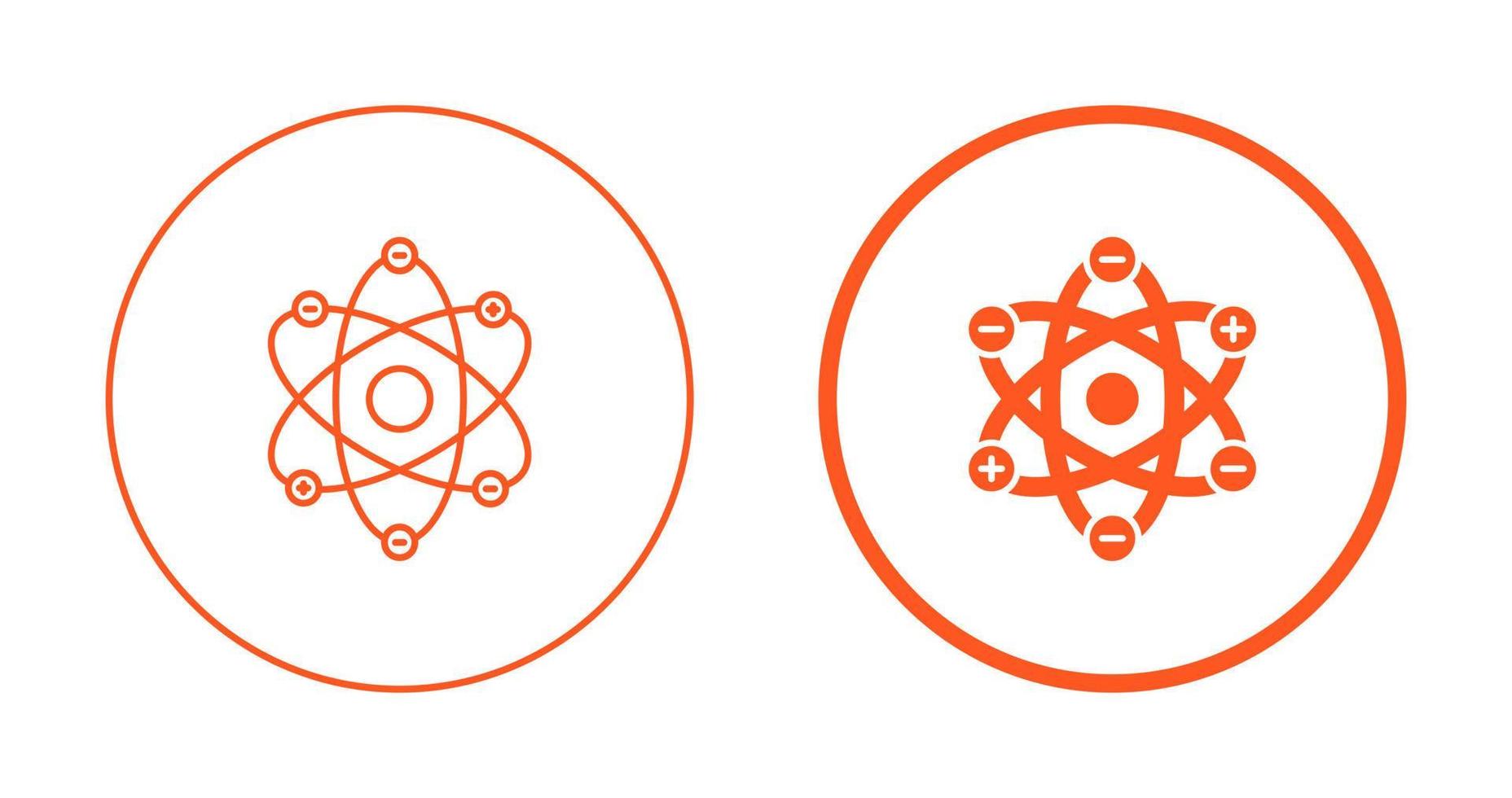 Atom Structure Vector Icon