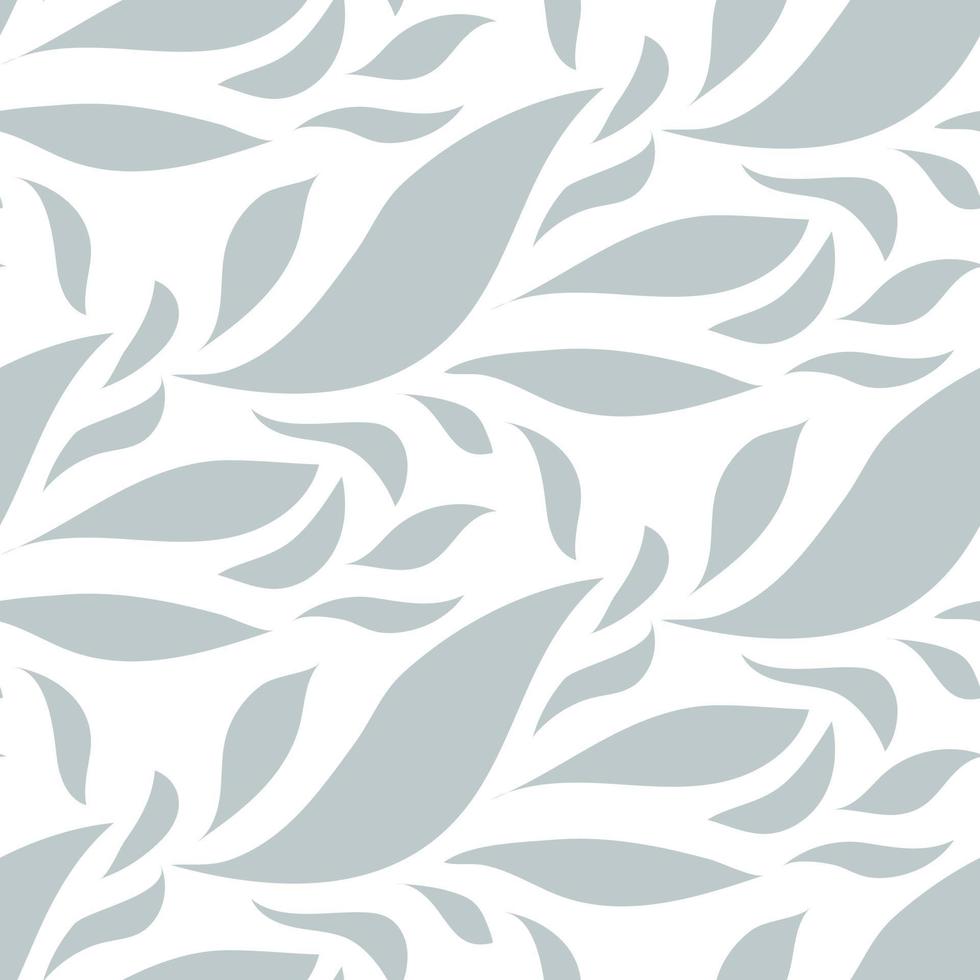 Seamless pattern of imitation feathers on a white background. Abstract background for fabric and paper design. Seamless pattern of smooth elements. The waves are abstract and of different sizes vector