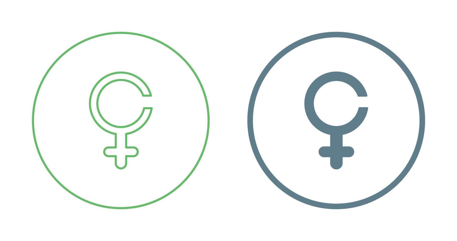 Female Sign Vector Icon