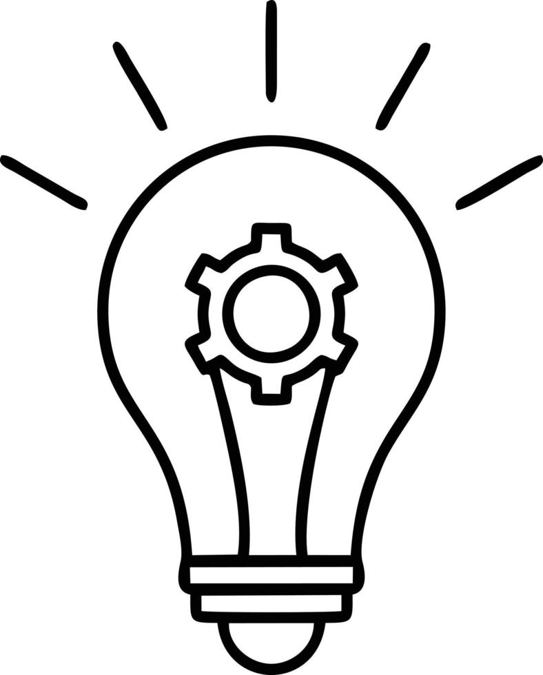Idea solution icon symbol vector image. Illustration of the creative innovation concept design. EPS 10