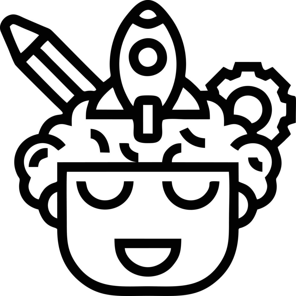 Idea solution icon symbol vector image. Illustration of the creative innovation concept design. EPS 10