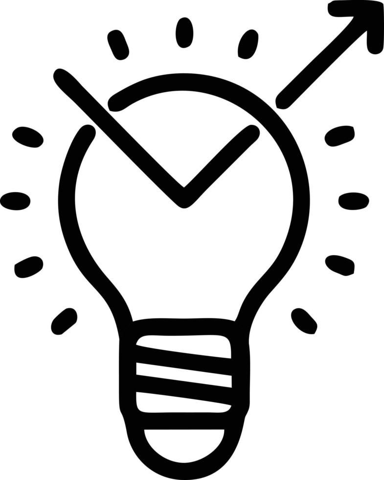 Idea solution icon symbol vector image. Illustration of the creative innovation concept design. EPS 10