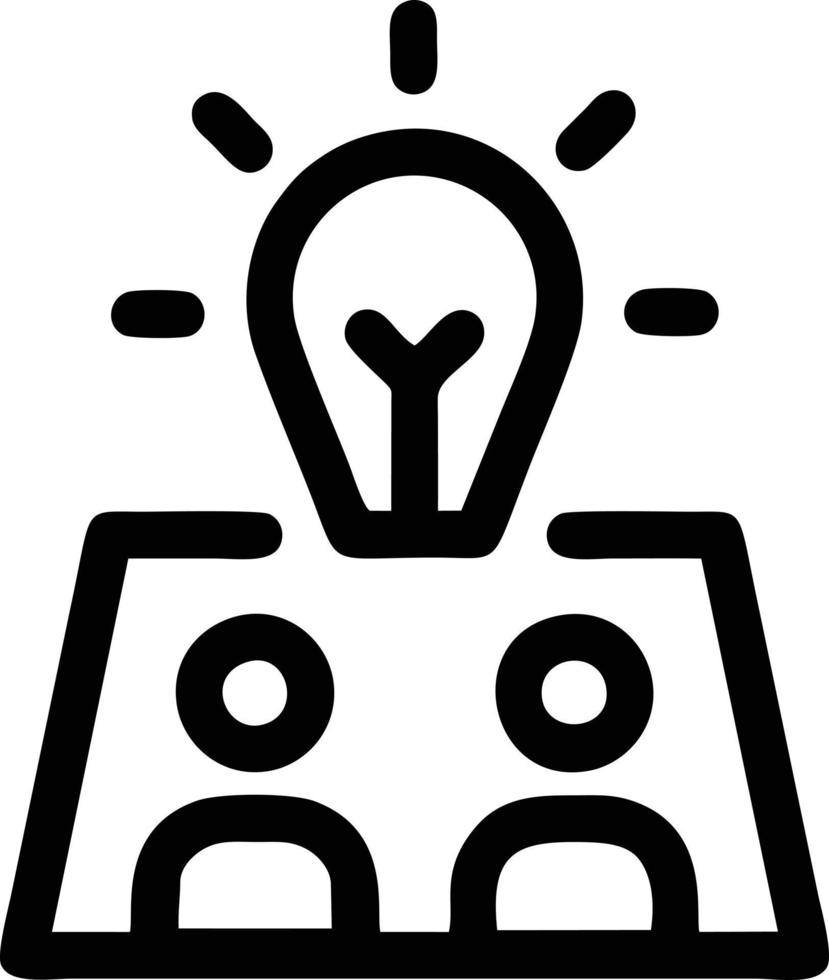 Idea solution icon symbol vector image. Illustration of the creative innovation concept design. EPS 10