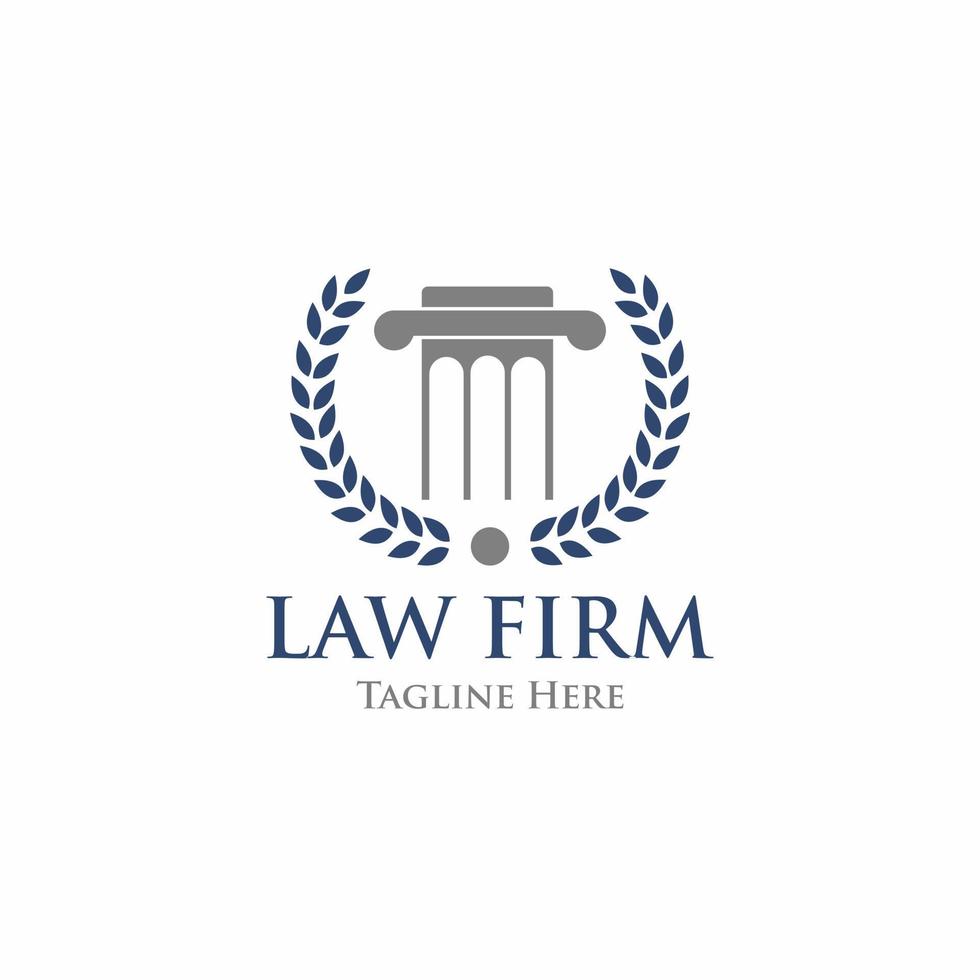 modern and minimalist logo for law firm vector