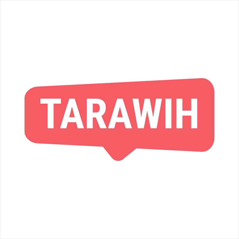 Tarawih Guide Red Vector Callout Banner with Tips for a Fulfilling Ramadan Experience